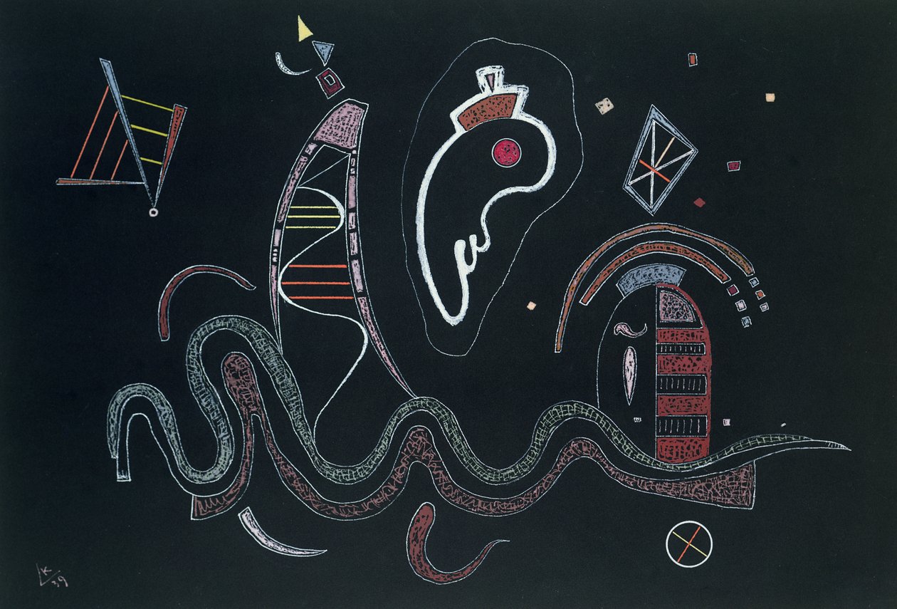 Entourage, 1939 av Wassily Kandinsky