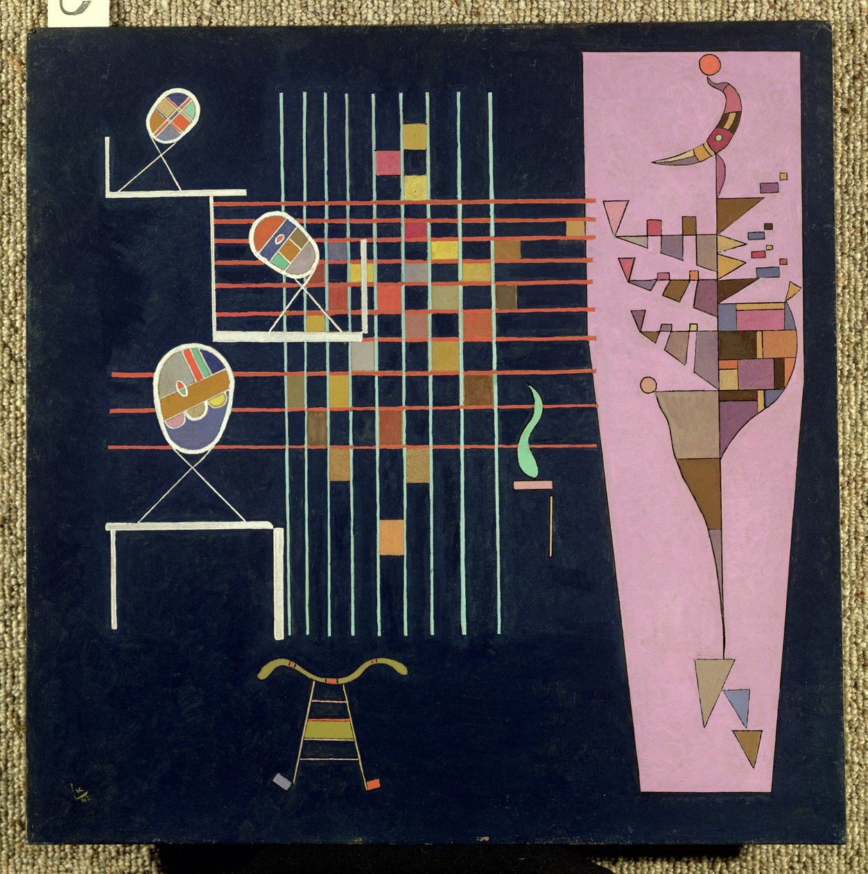 De tre ovalene, 1942 av Wassily Kandinsky