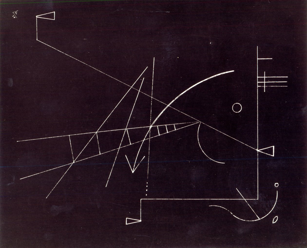 Uten tittel, 1930 (penn og blekk på papir) av Wassily Kandinsky