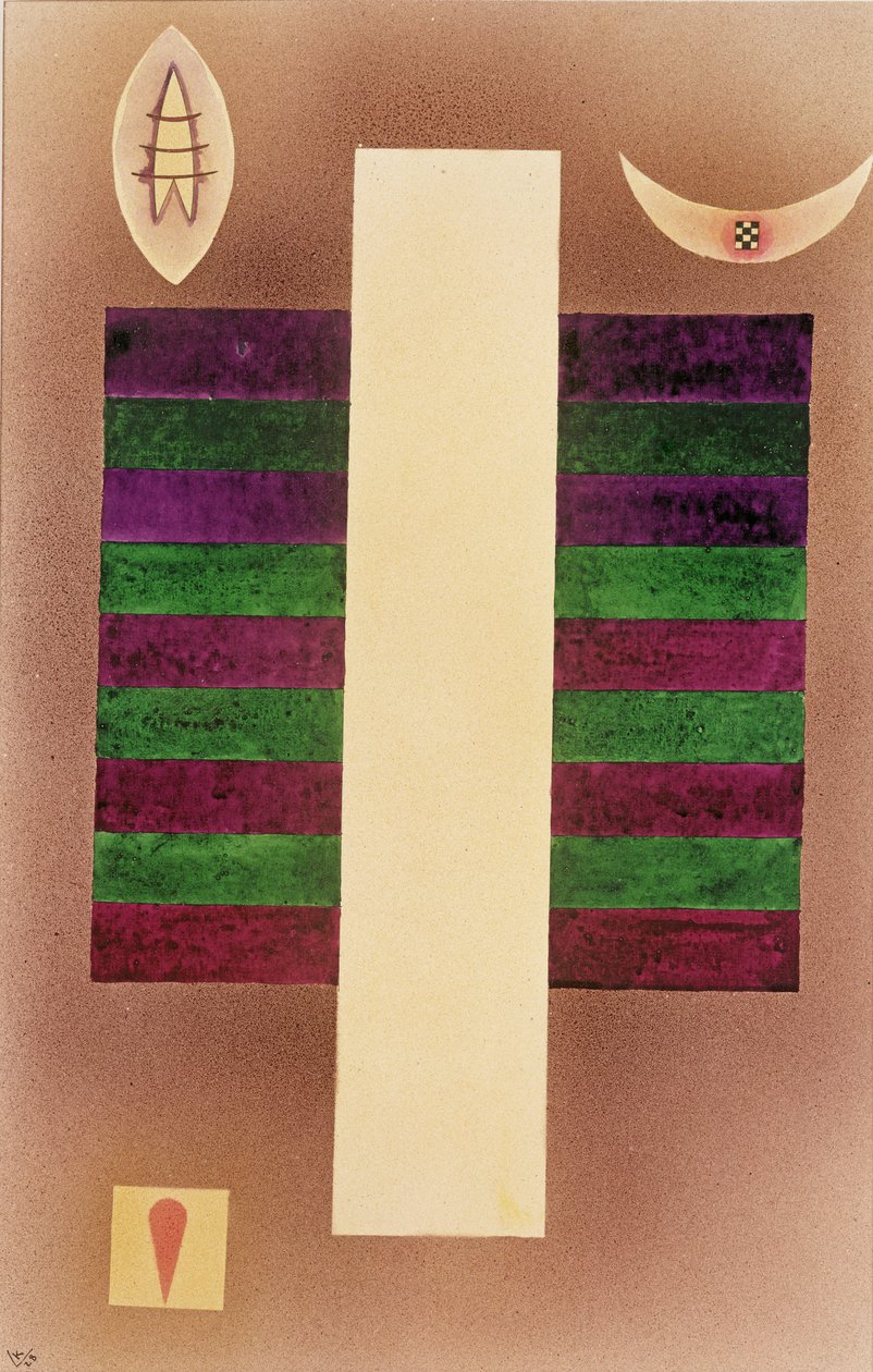 Vertikal, 1928 (nr. 274) (gouache og wc på papir) av Wassily Kandinsky