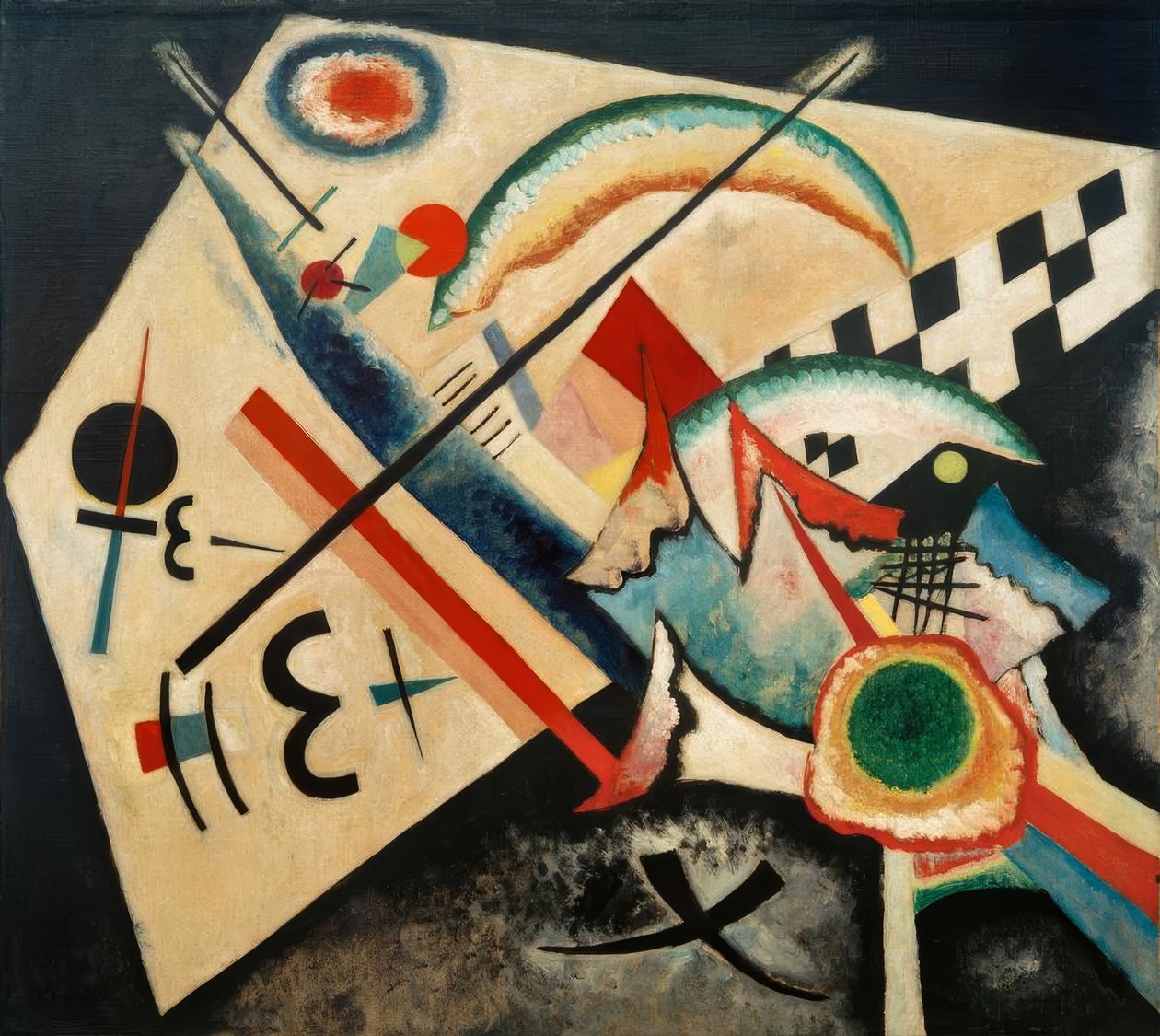 Hvitt kors av Wassily Kandinsky