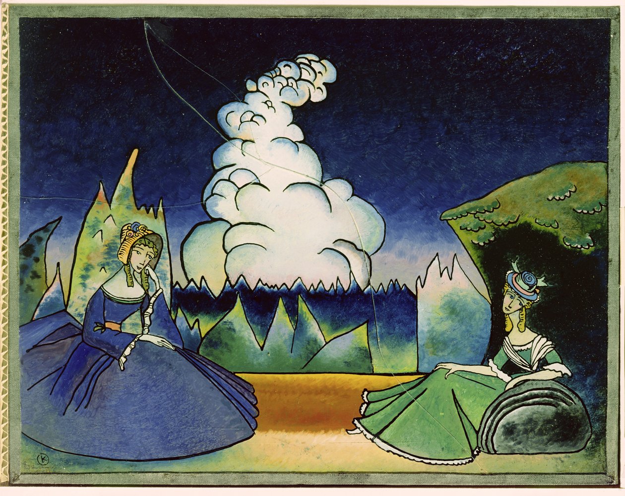 White Cloud, 1918 av Wassily Kandinsky