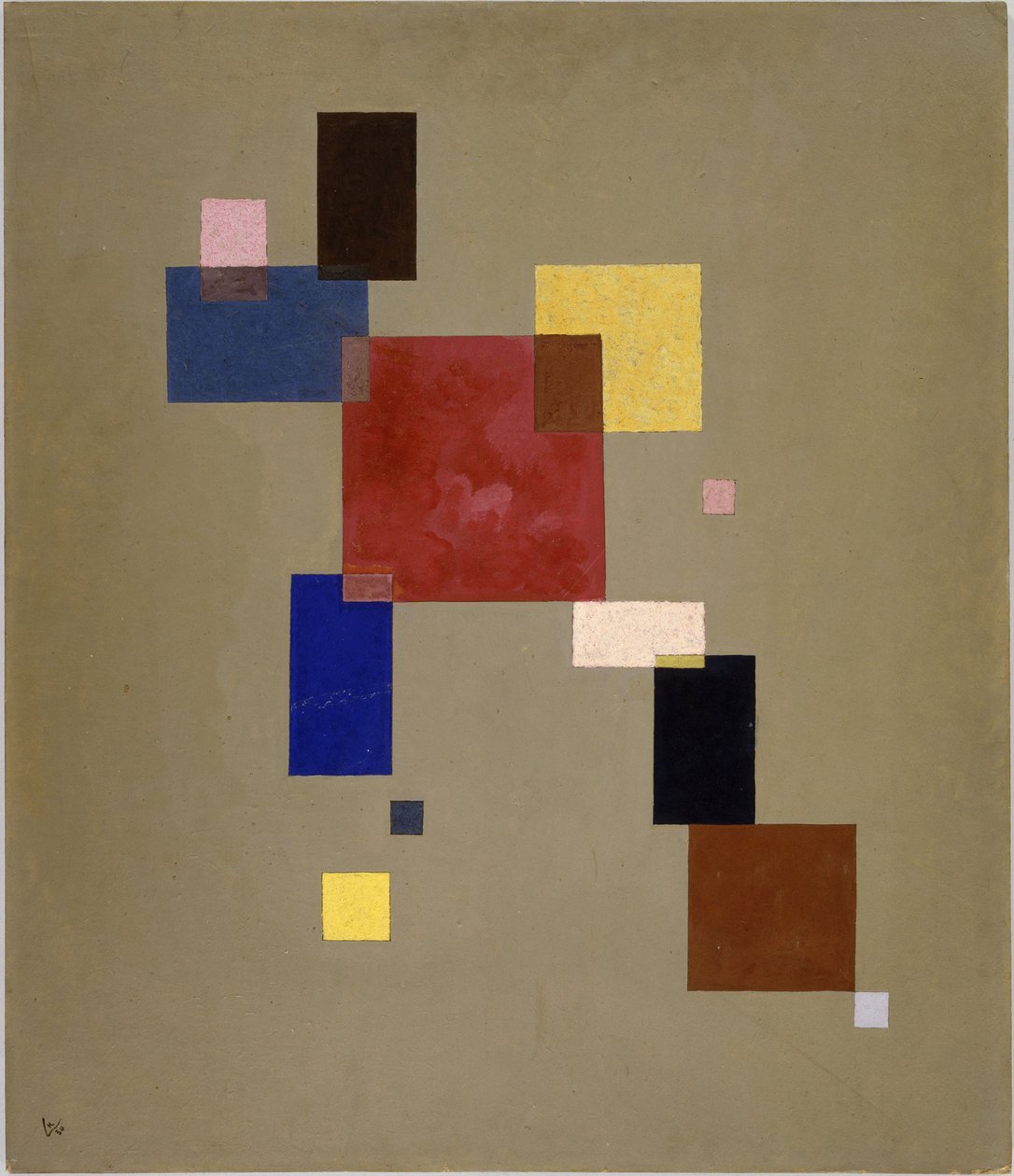 ""13 rechtecke"" (Tretten rektangler) Maleri av Vassily Kandinsky (eller Wassily Kandinsky eller Kandinskyj av Wassily Kandinsky