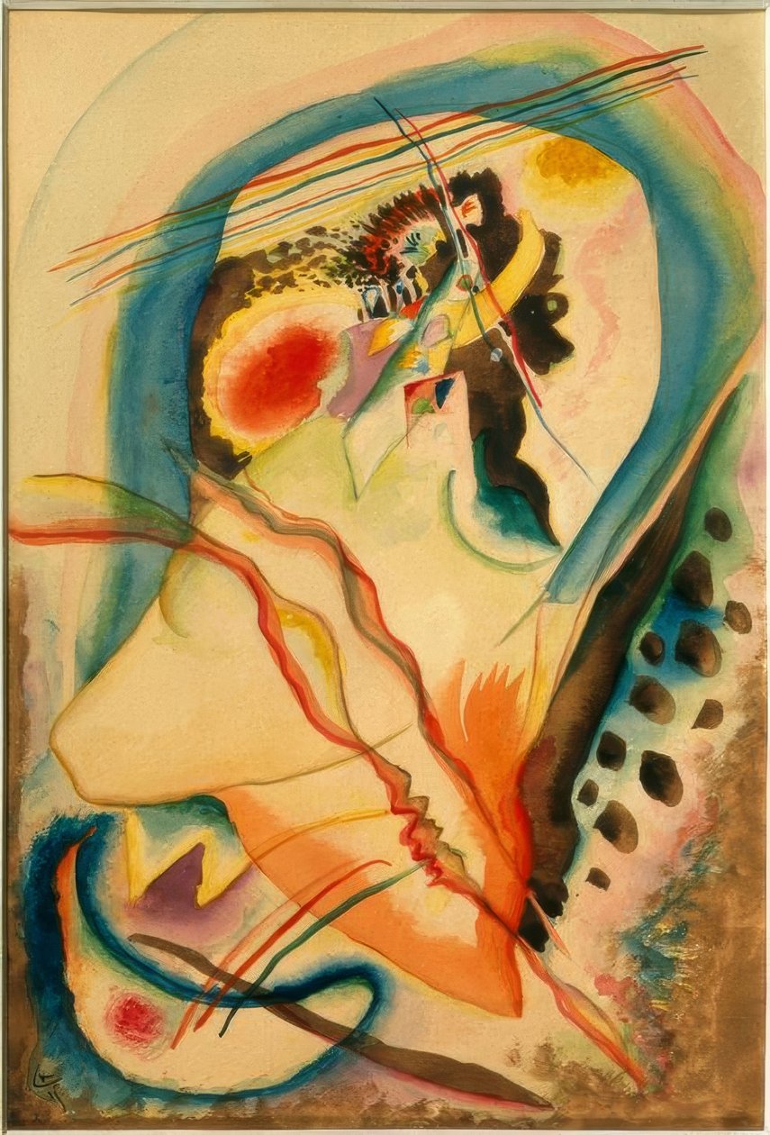 Abstrakt komposisjon av Wassily Kandinsky
