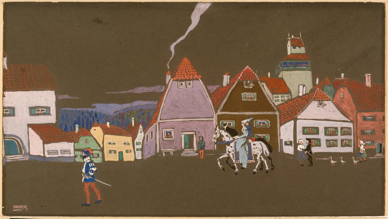 Gammel småby av Wassily Kandinsky