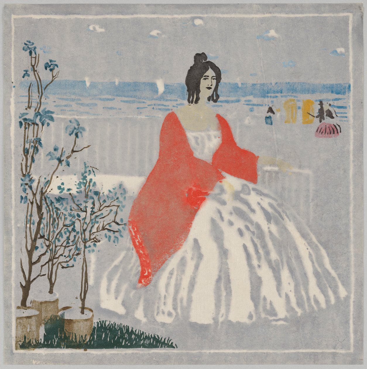 På stranden av Wassily Kandinsky
