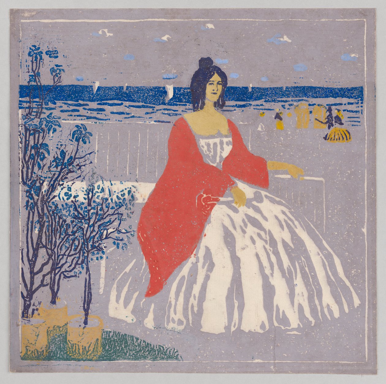På stranden av Wassily Kandinsky