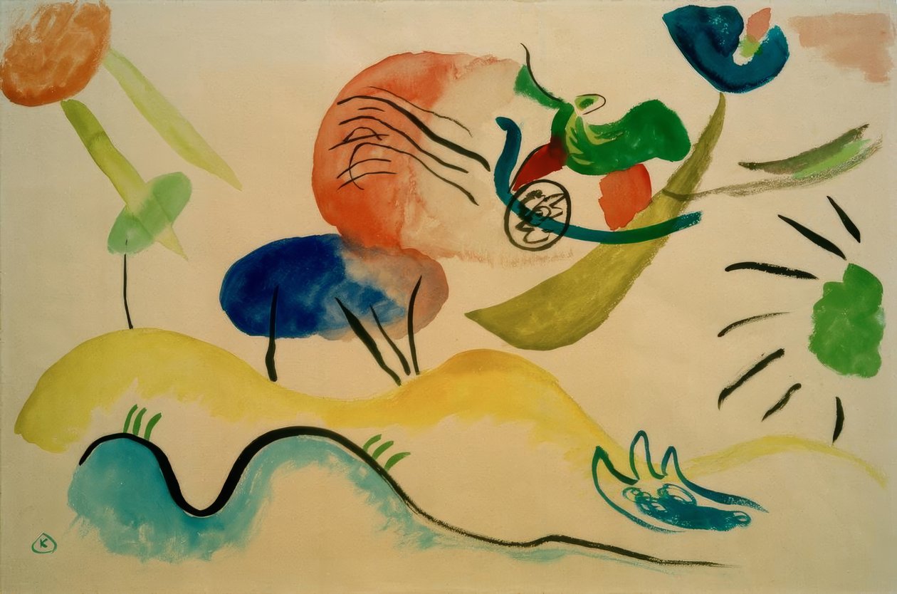 Akvarell nummer 2 av Wassily Kandinsky