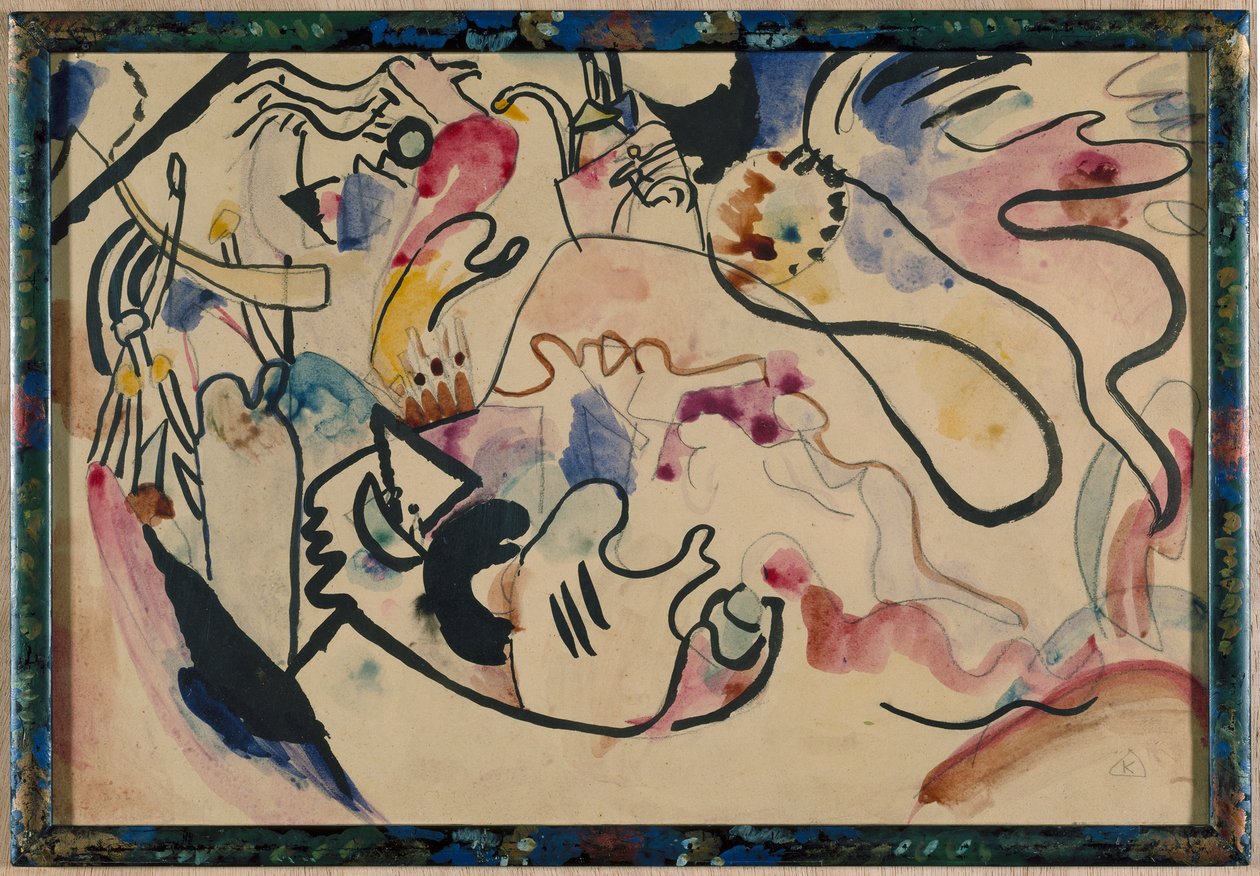 Akvarell nr. 8 «Dommedag» av Wassily Kandinsky