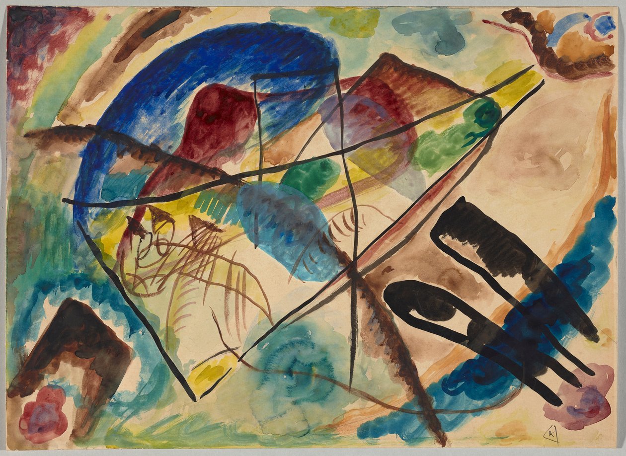 Akvarell VIII av Wassily Kandinsky