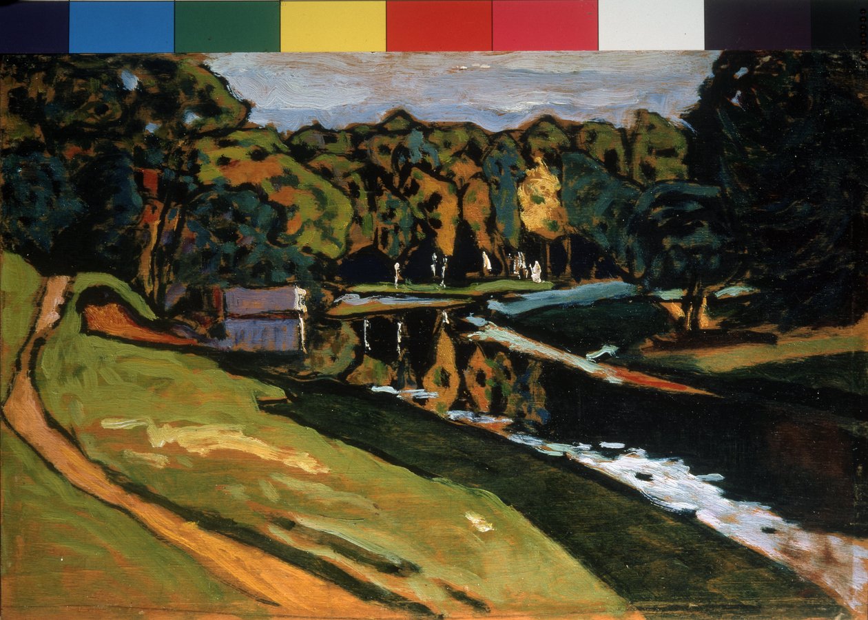 ""Høst"" maleri av Vassily Kandinsky (eller Wassily Kandinsky eller Kandinskyj av Wassily Kandinsky