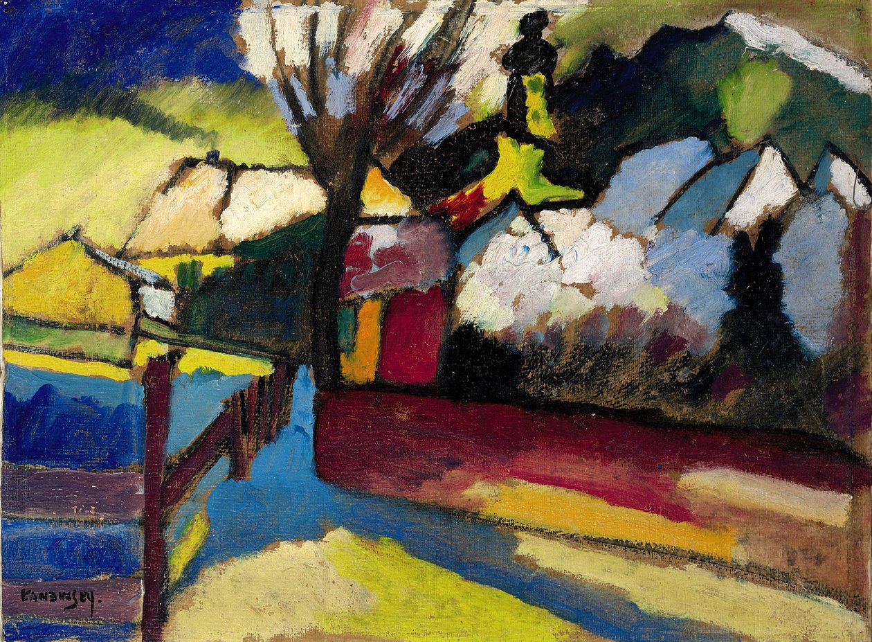 Høstlandskap med et tre Høstlandskap med et tre, 1910 av Wassily Kandinsky