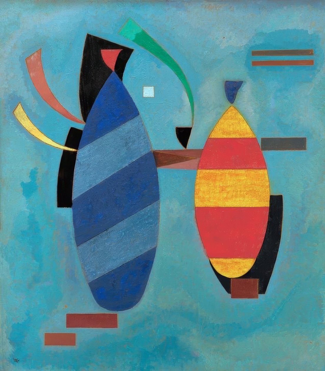 Begge stripete av Wassily Kandinsky