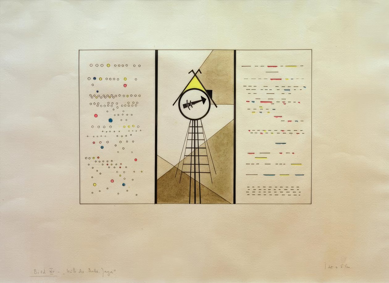 Bilder på en utstilling, bilde XV: Hytta til Baba-Yaga av Wassily Kandinsky