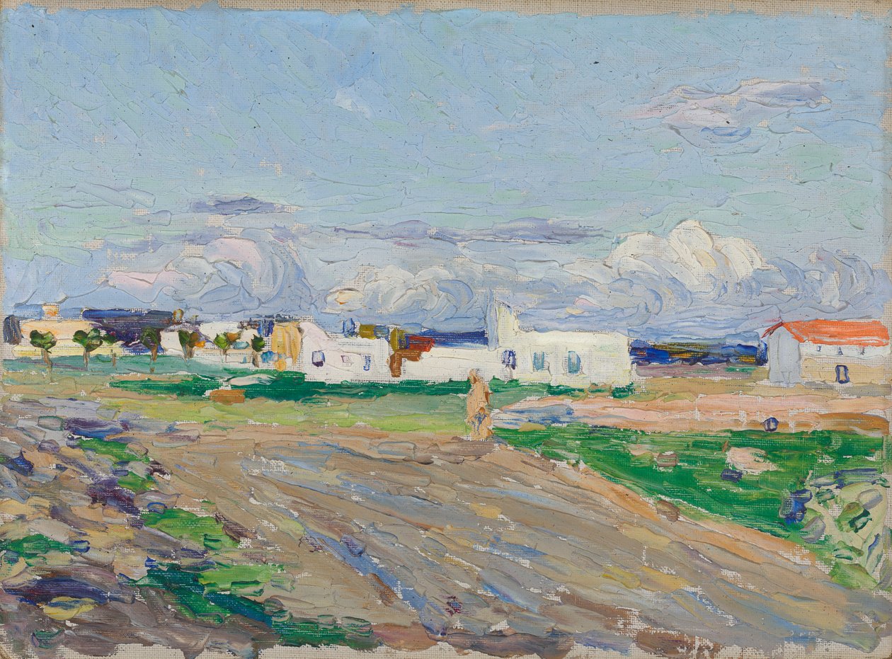 Utsikt fra Hotel St. Georges, Tunis av Wassily Kandinsky