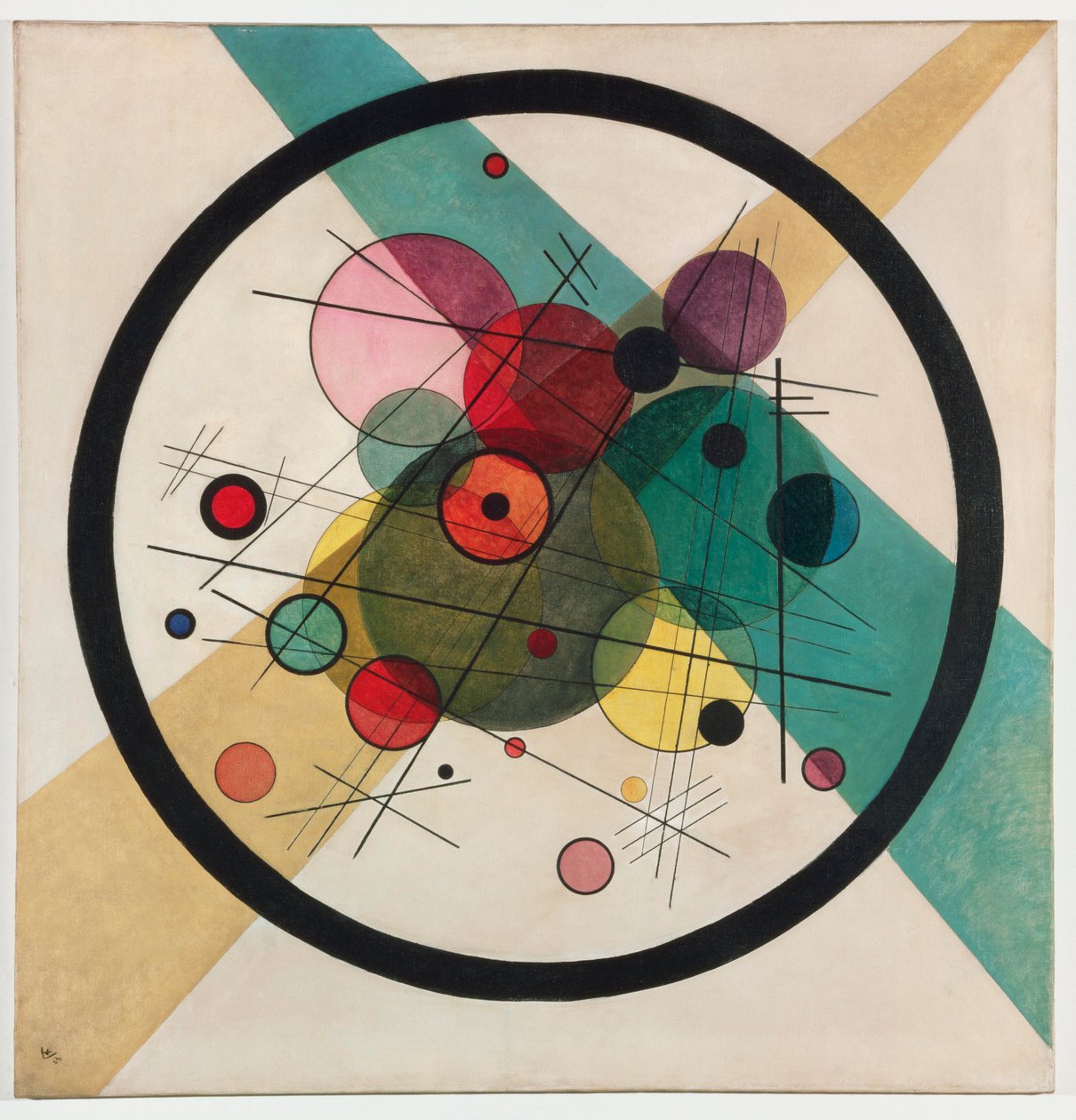 Circles in a Circle, 1923. av Wassily Kandinsky
