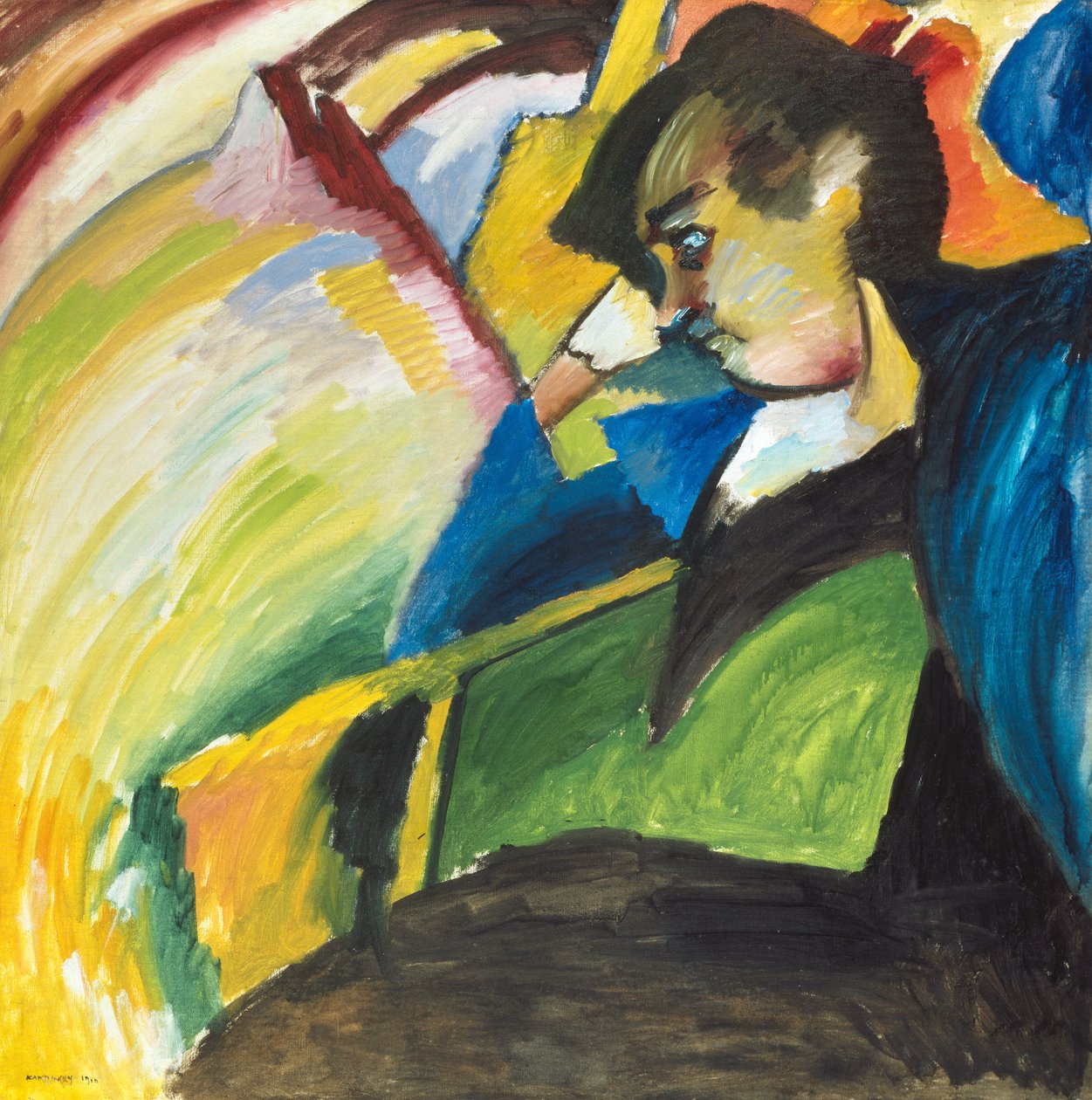 Dame av Wassily Kandinsky