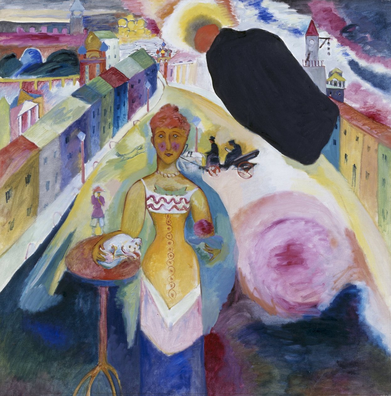 Dame i Moskva av Wassily Kandinsky