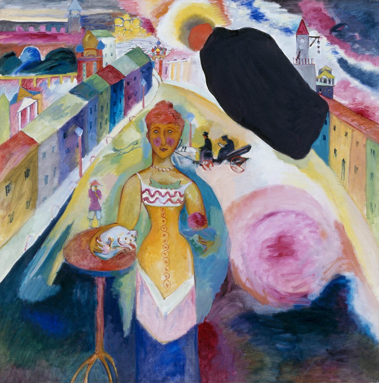 Dame i Moskva av Wassily Kandinsky