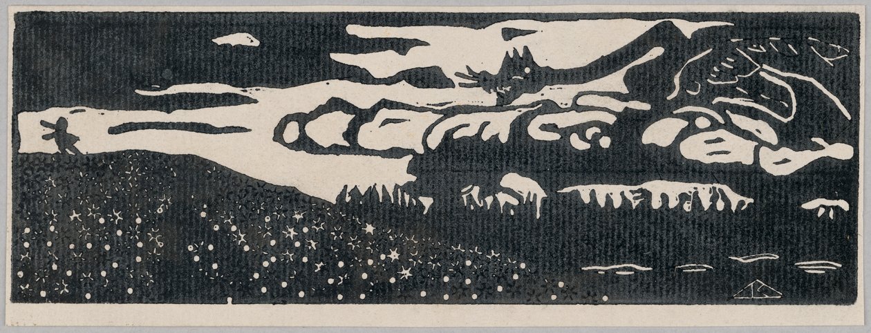 Dragen (andre tilstand) av Wassily Kandinsky
