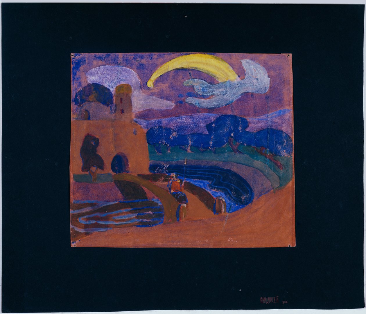 Kometen (nattlig rytter?) av Wassily Kandinsky