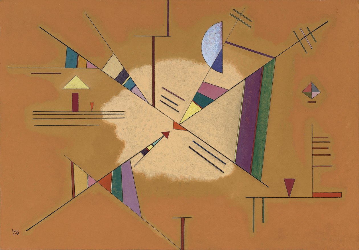 ""Diagonal"" maleri av Vassily Kandinsky (eller Wassily Kandinsky eller Kandinskyj av Wassily Kandinsky