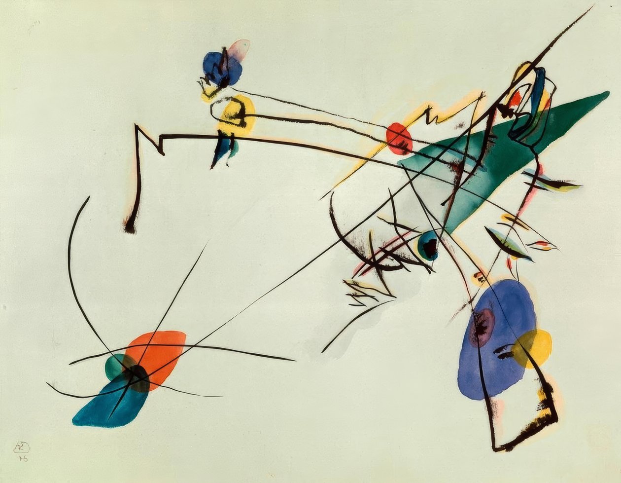 Bare akvarell av Wassily Kandinsky