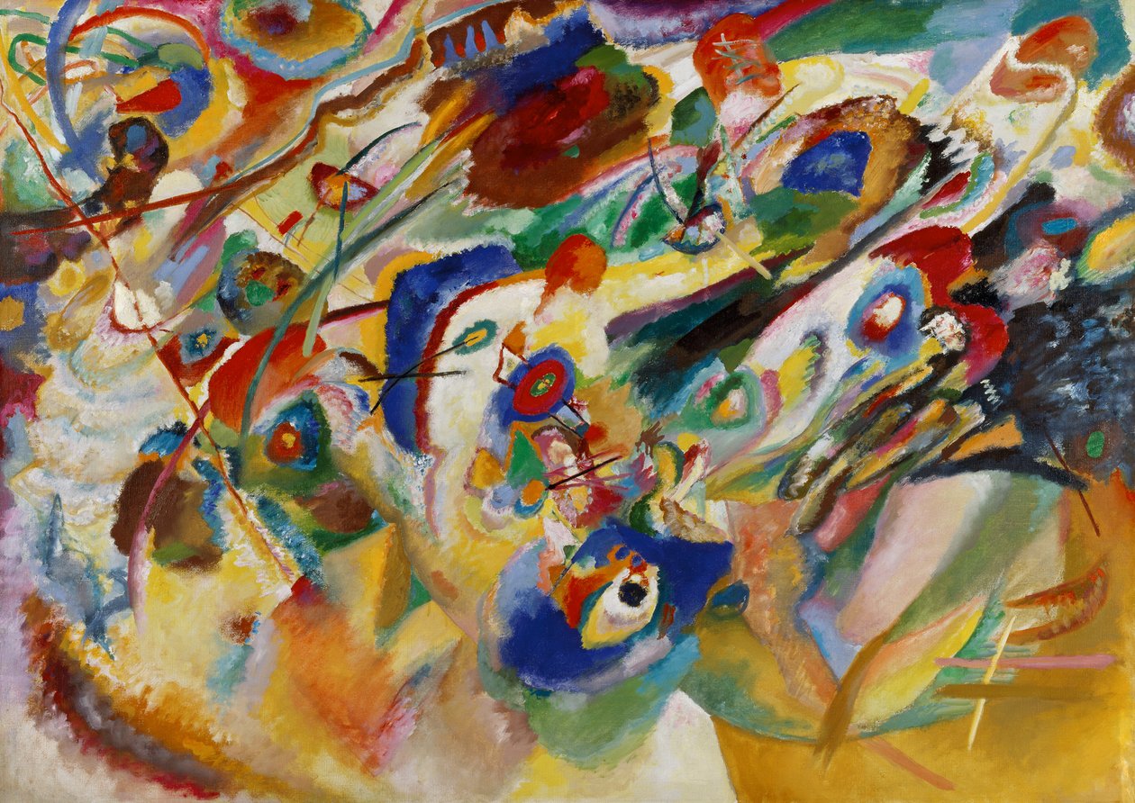 Utkast 2 til Komposisjon VII av Wassily Kandinsky