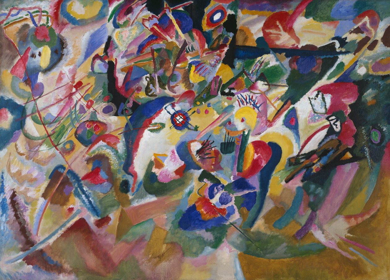 Studie 3 til «Komposisjon VII» av Wassily Kandinsky