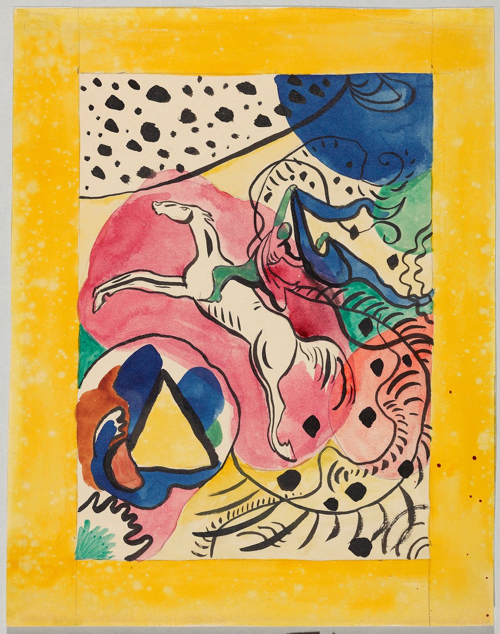 Utkast til omslaget til almanakken «Den blå rytter» av Wassily Kandinsky