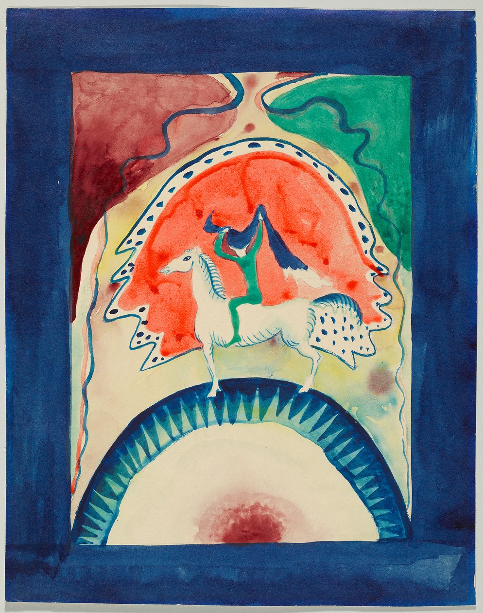 Utkast til omslaget til almanakken «Der Blaue Reiter» av Wassily Kandinsky