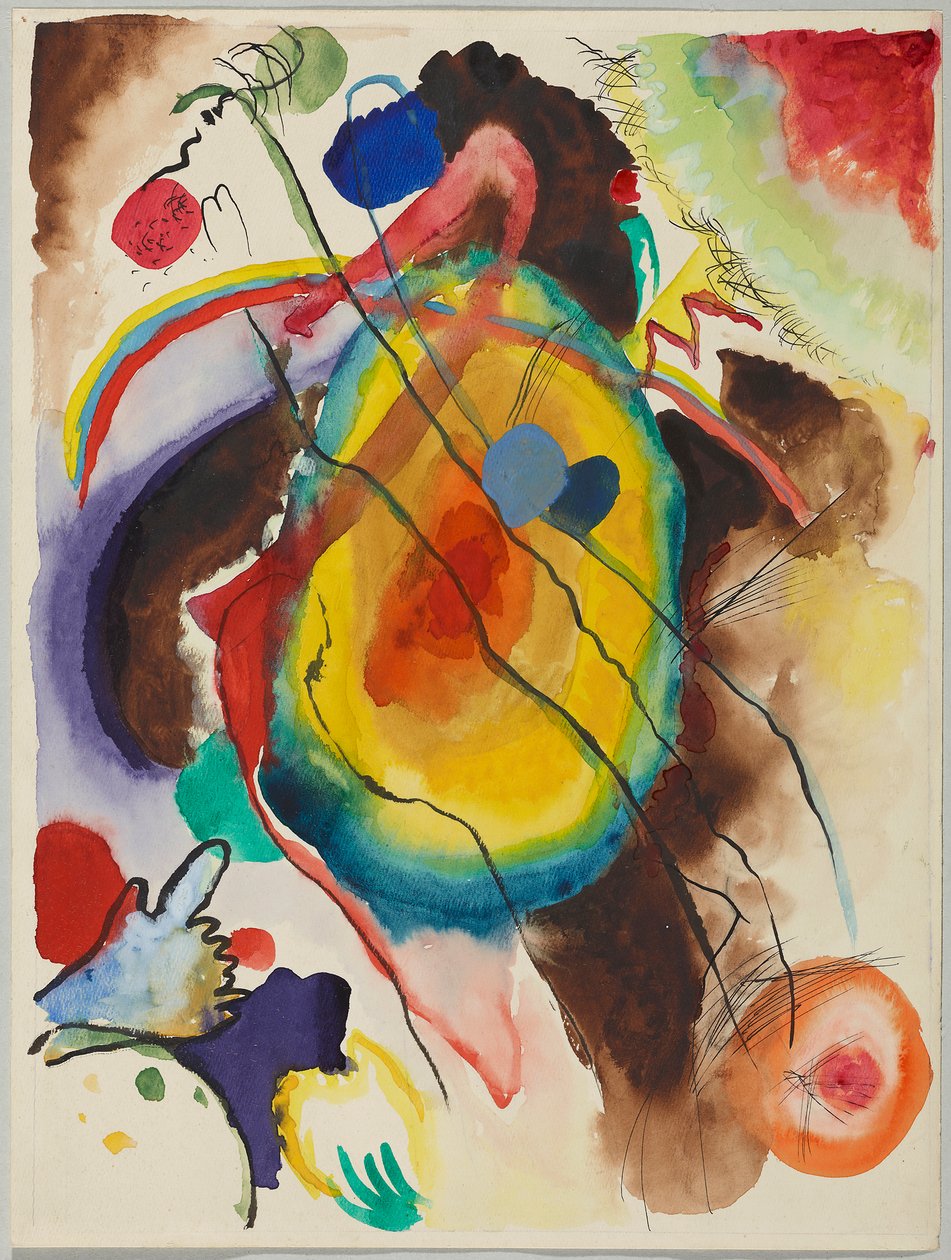 Utkast til et veggmaleri for Edwin R. Campbell av Wassily Kandinsky