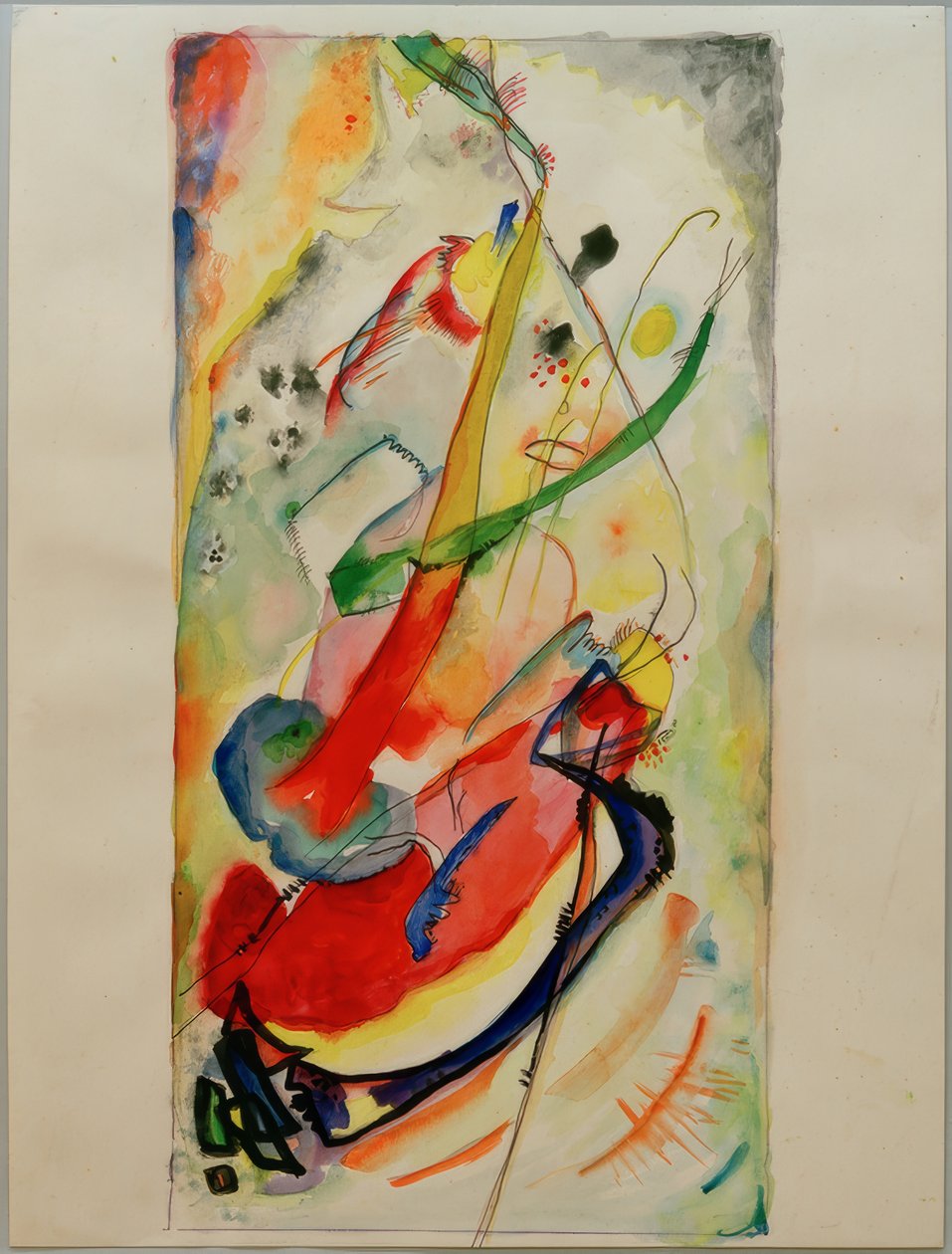 Utkast til et veggmaleri for Edwin R. Campbell nr. 1 av Wassily Kandinsky