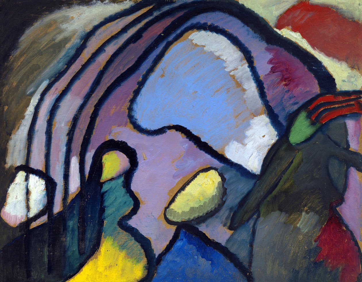 ""Study for Improvisation 10"" Maleri av Vassily Kandinsky (eller Wassily Kandinski eller Kandinskij av Wassily Kandinsky