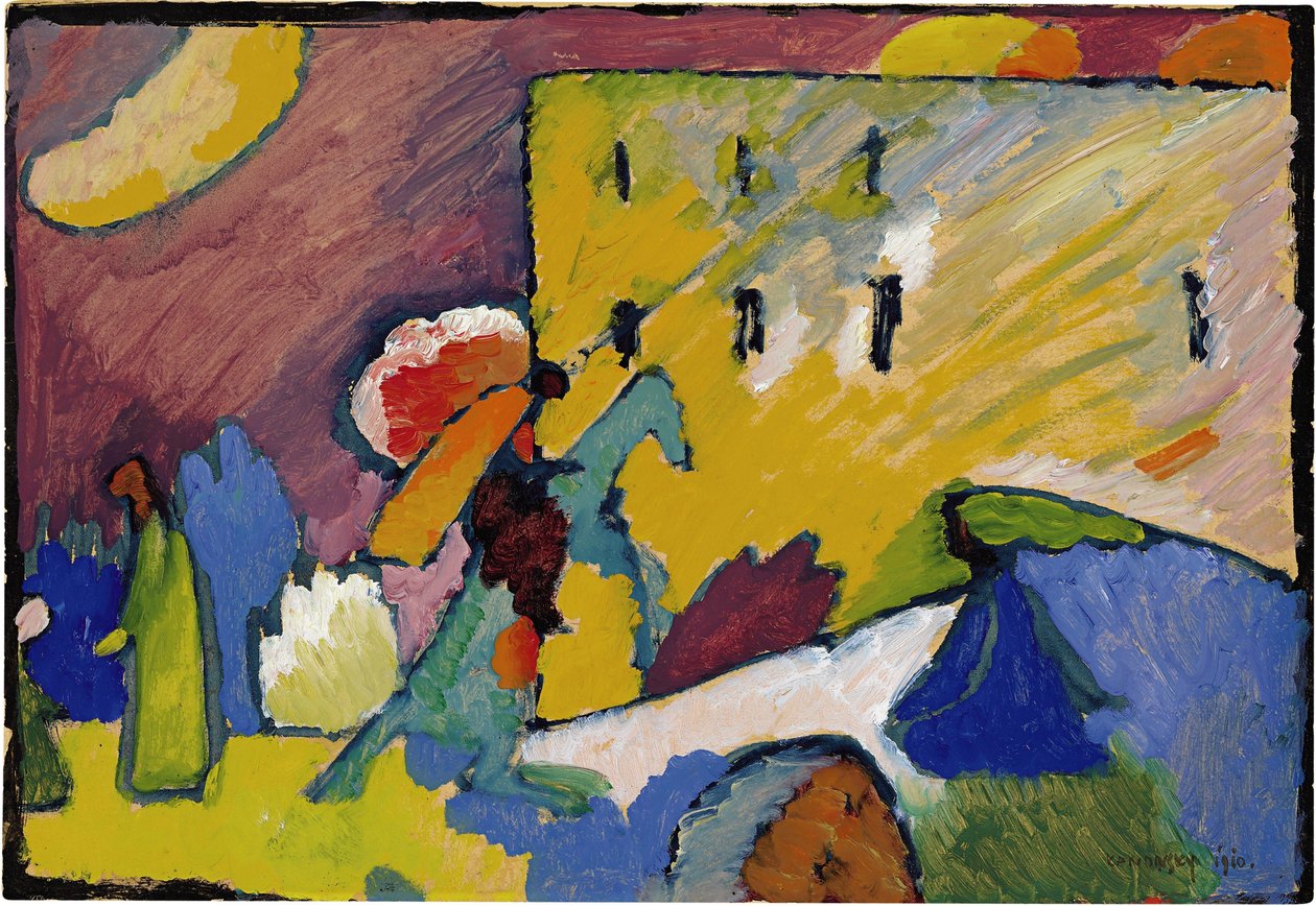 ""Studie for improvisasjon 3"" Maleri av Vassily Kandinsky av Wassily Kandinsky