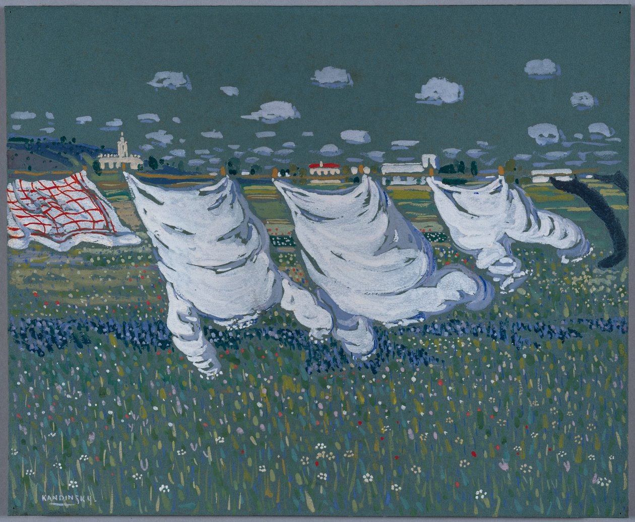 Vår, omkring 1904 av Wassily Kandinsky