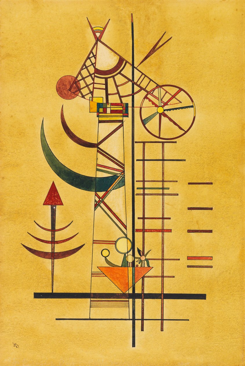 Buede spisser, 1927. av Wassily Kandinsky
