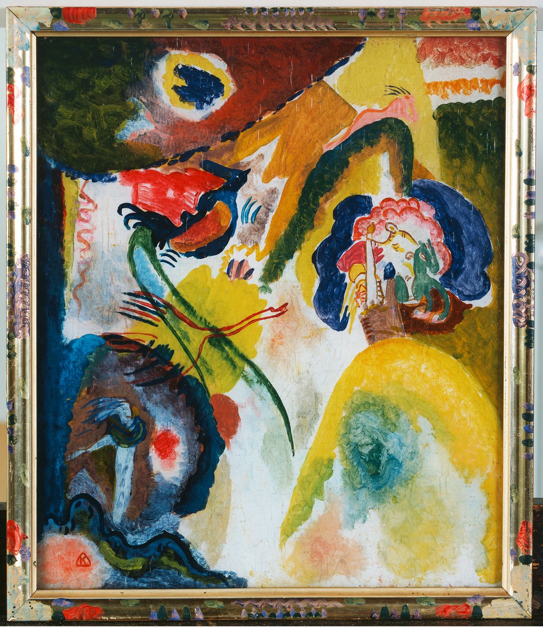 Glassmaleri med svane av Wassily Kandinsky