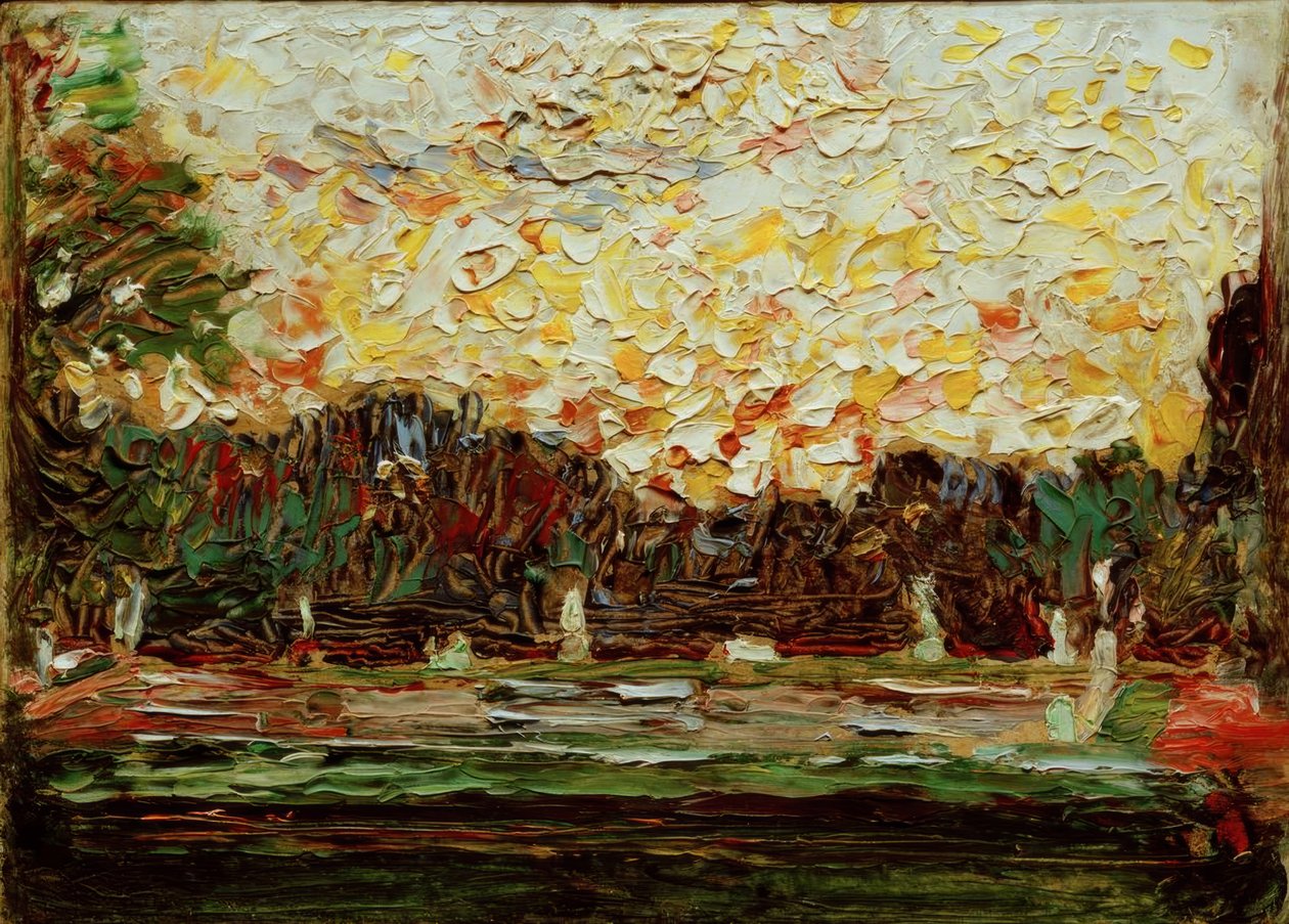 Stor fontene i Nymphenburg Park av Wassily Kandinsky