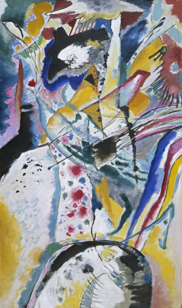 Stor studie for et veggmaleri for Edwin R. Campbell (sommer) av Wassily Kandinsky