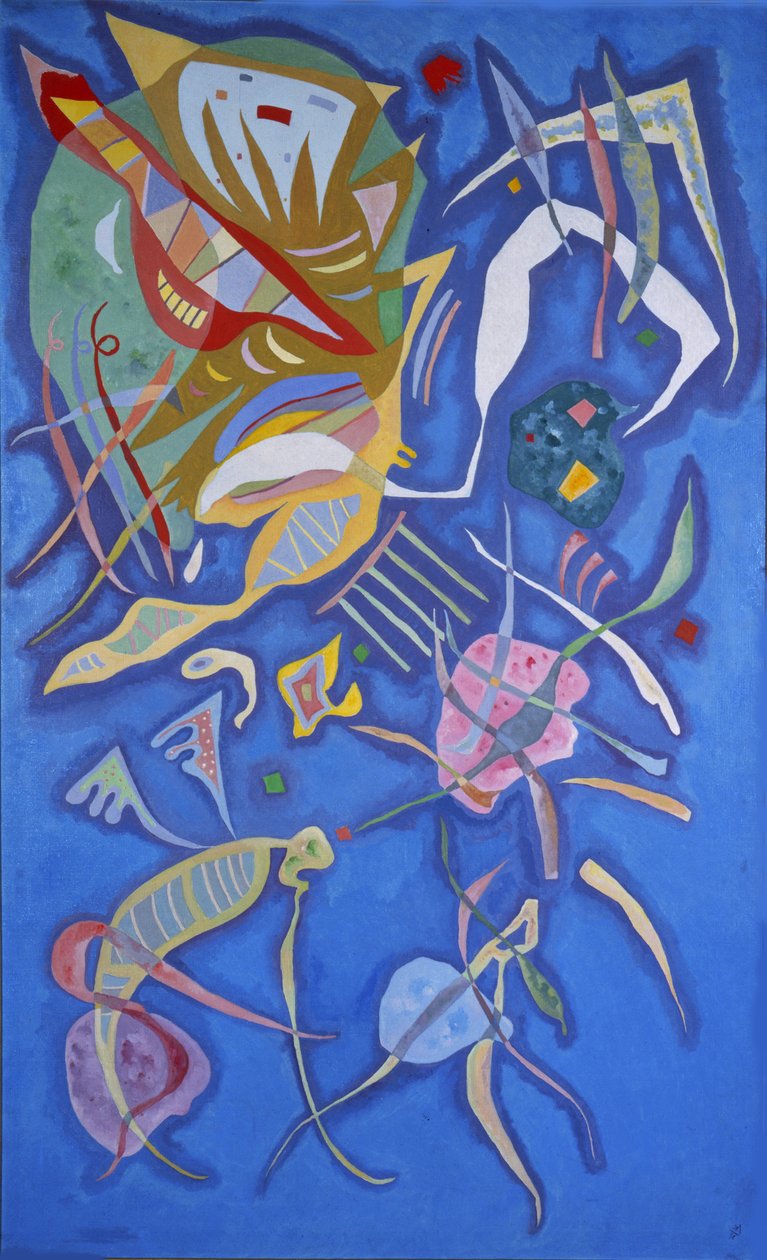 Gruppering. (Olje på lerret av Wassily Kandinsky