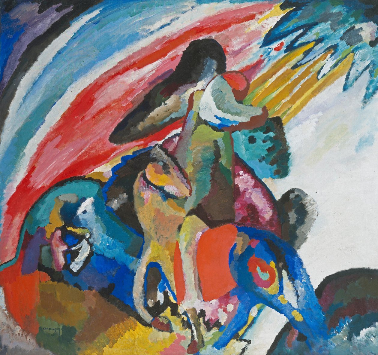 Improvisasjon 12 Rytteren av Wassily Kandinsky