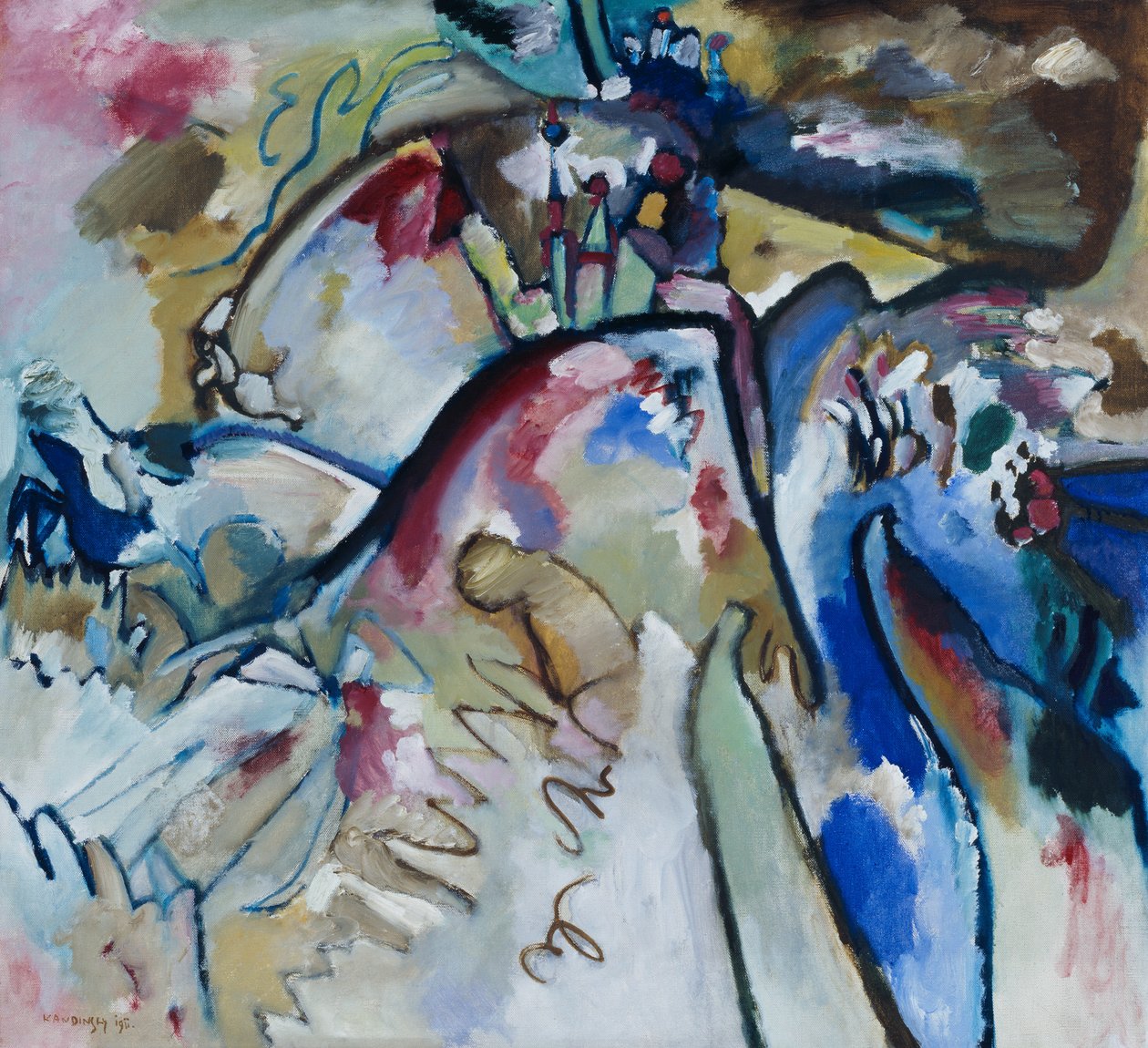 Improvisasjon 21 a av Wassily Kandinsky