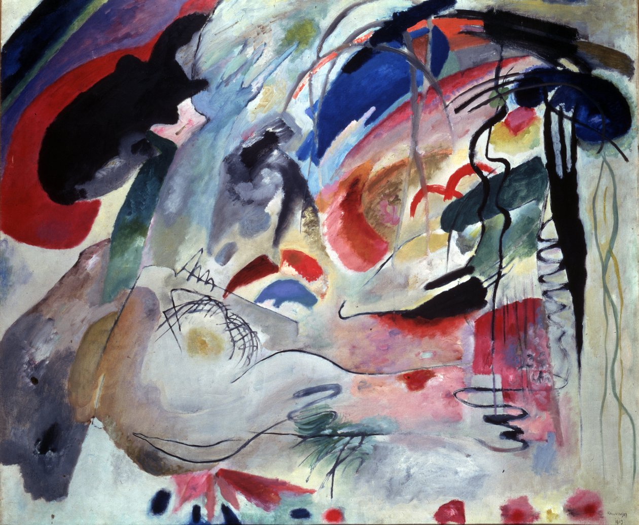 ""Improvisation 34"" av Painter Day Wassily Kandinsky (Au Wassily Kandinsky au Kandinsky av Wassily Kandinsky