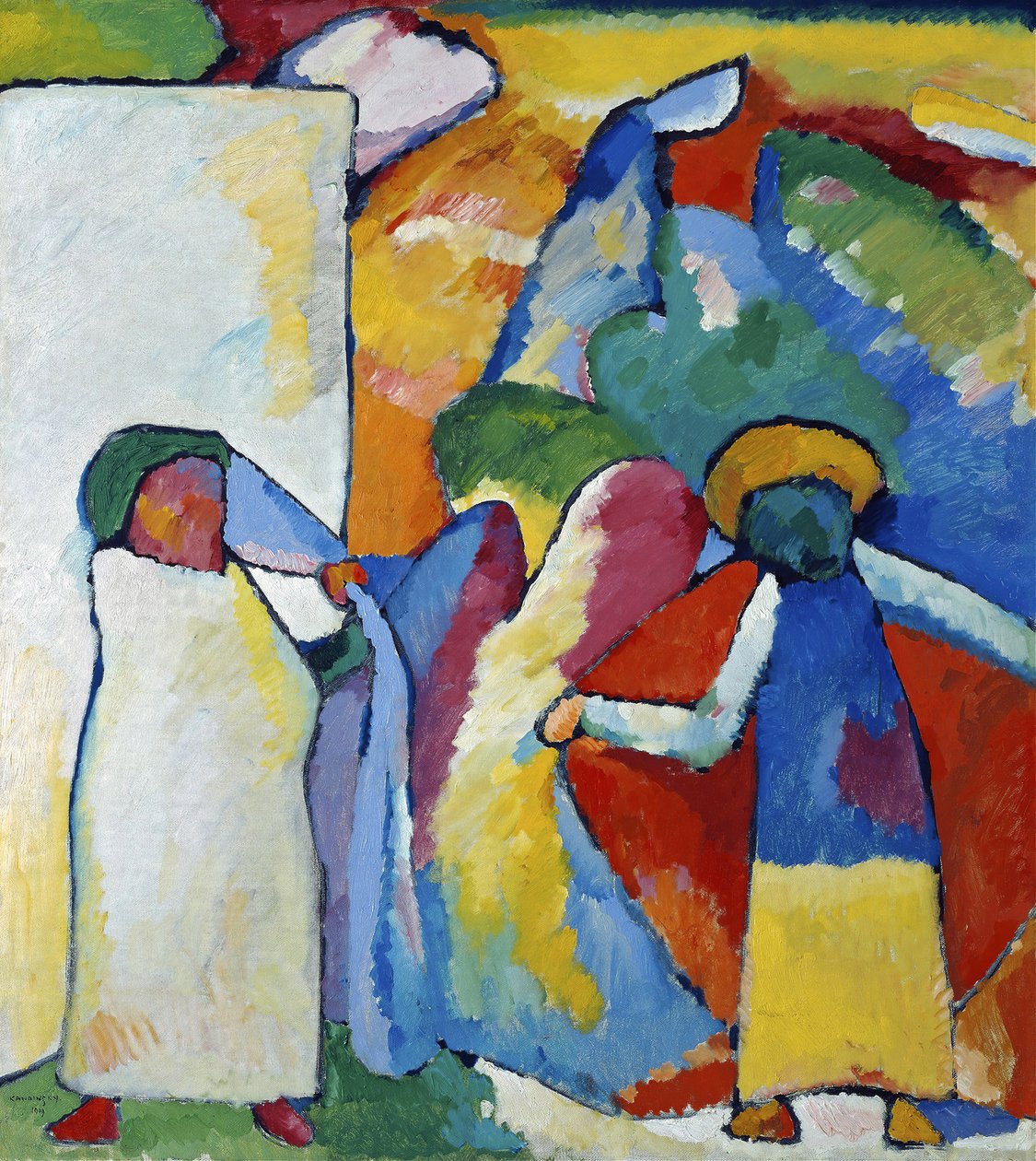 Improvisasjon 6 Afrikansk, 1909. av Wassily Kandinsky