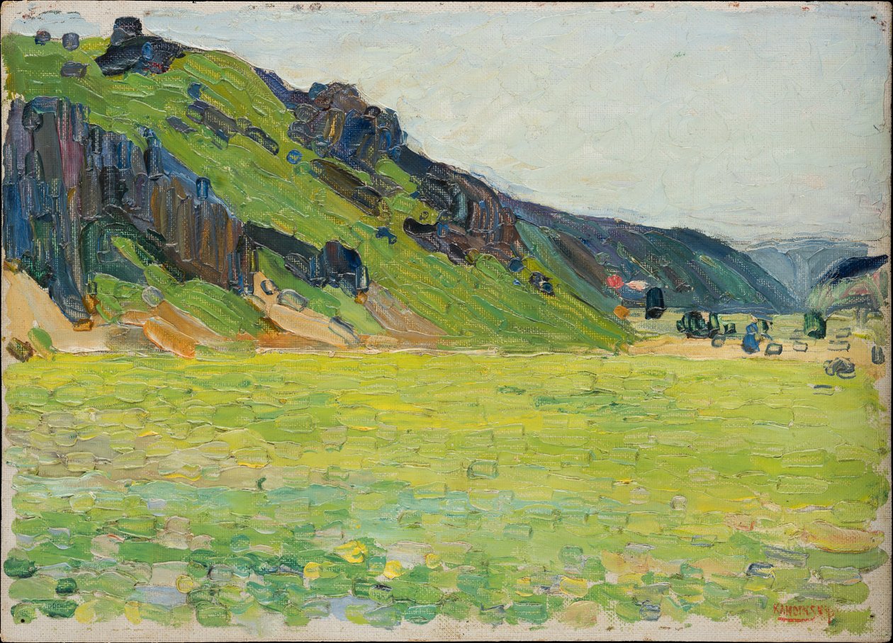 Kallmünz - Lysegrønne fjell av Wassily Kandinsky