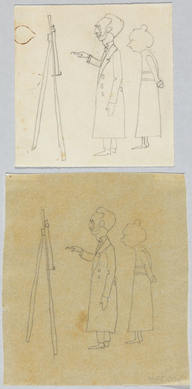 Kandinsky og Münter foran staffeliet av Wassily Kandinsky