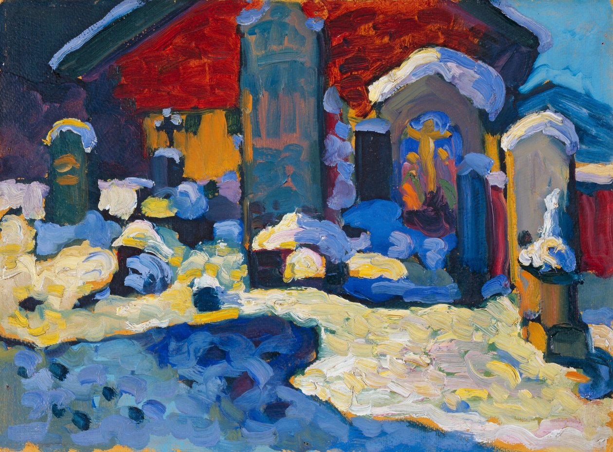 Kochel - Kirkegård av Wassily Kandinsky