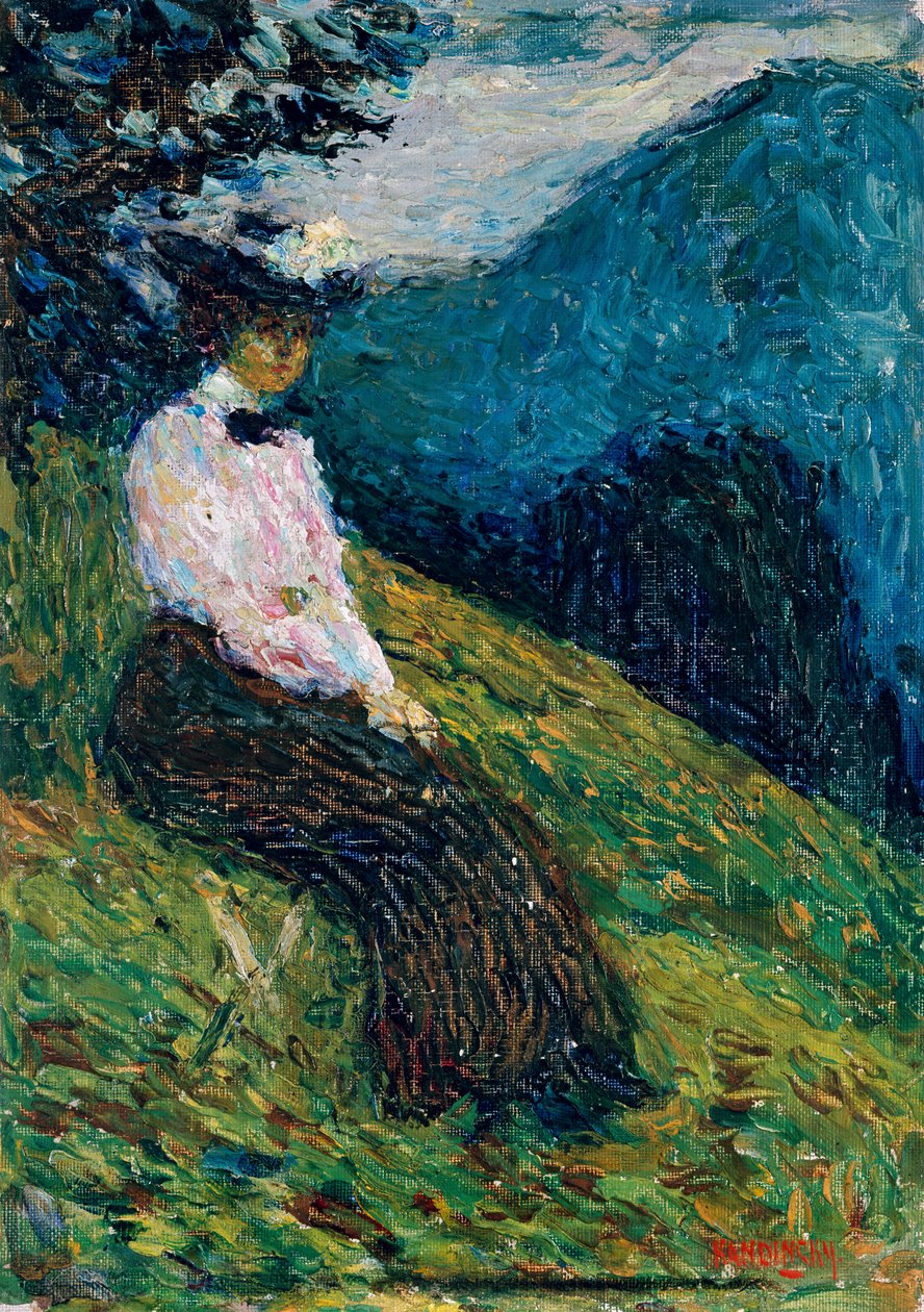 Kochel - Gabriele Münter av Wassily Kandinsky