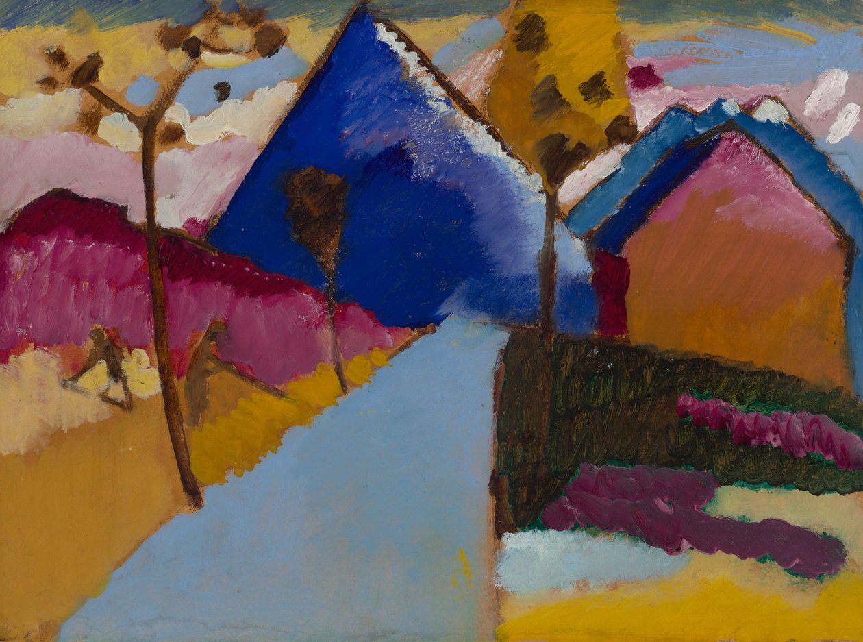 Kochel - Rett vei av Wassily Kandinsky